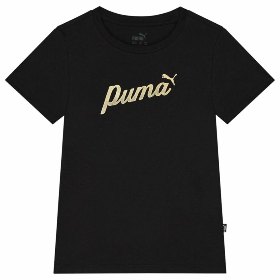 Brne Kortrmet T-shirt Puma Ess+ Script Metallic G #1