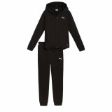 Trningsdragt til brn Puma Hooded Sweat Suit Flecce Cl Sort #1