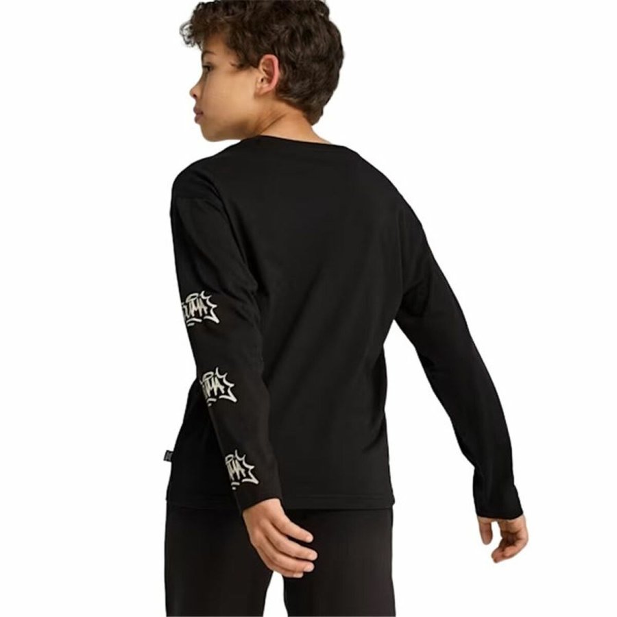 Langrmet T-shirt til Brn Puma Essentials+ Mid 90S Ls #4