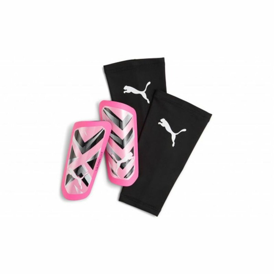 Benskinner til Fodbold Puma Ultra Light Sleeve Pink #1