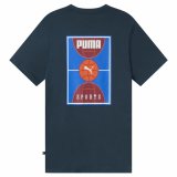 Kortrmet T-shirt til Mnd Puma Bppo-000745 Mrkebl #2