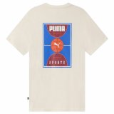 Kortrmet T-shirt til Mnd Puma Chilli Powder Hvid #2