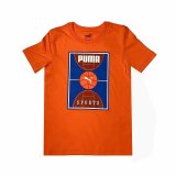 Brne Kortrmet T-shirt Puma Bppo Basket Blank Ba Orange #1
