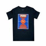Brne Kortrmet T-shirt Puma Bppo Basket Blank Ba Sort #1