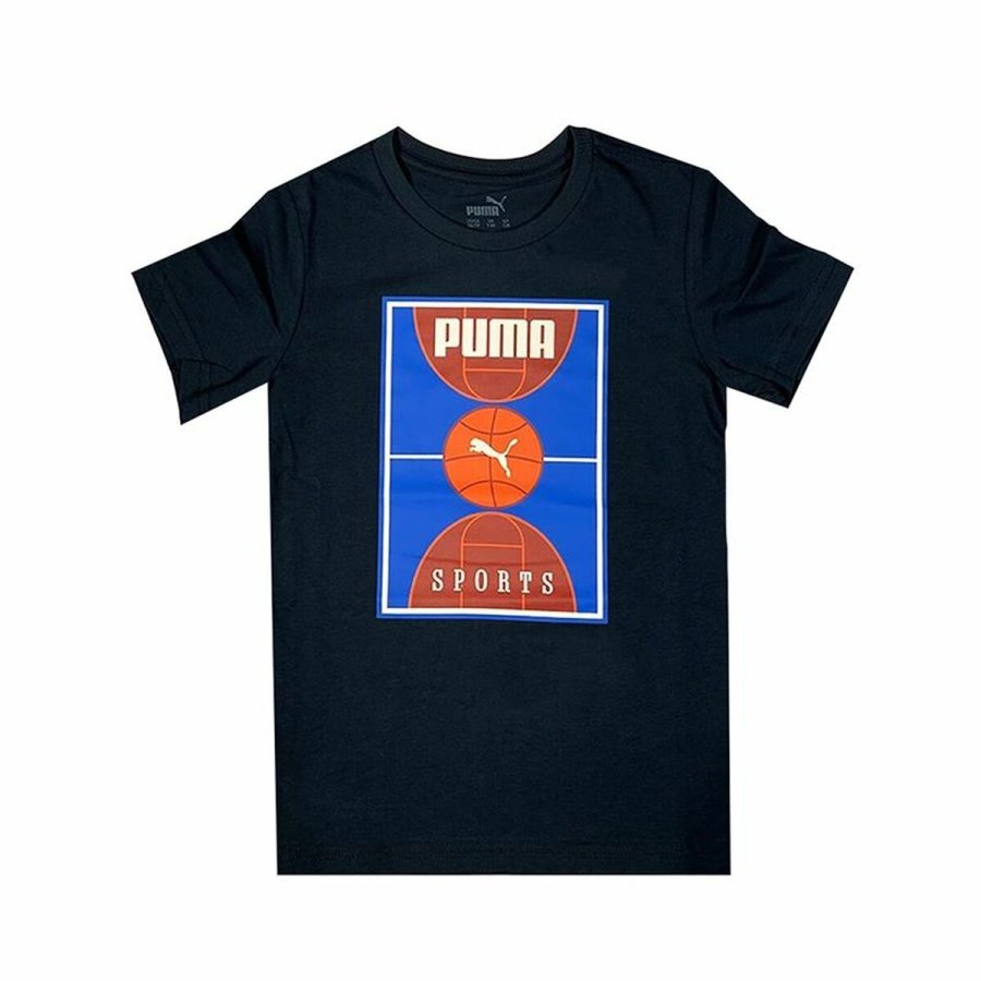Brne Kortrmet T-shirt Puma Bppo Basket Blank Ba Sort #1