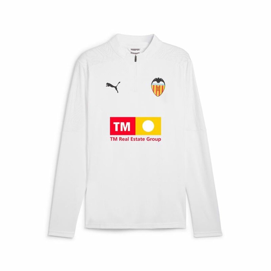 Trning sweatshirt til voksne Puma Valencia C.F. Hvid #1