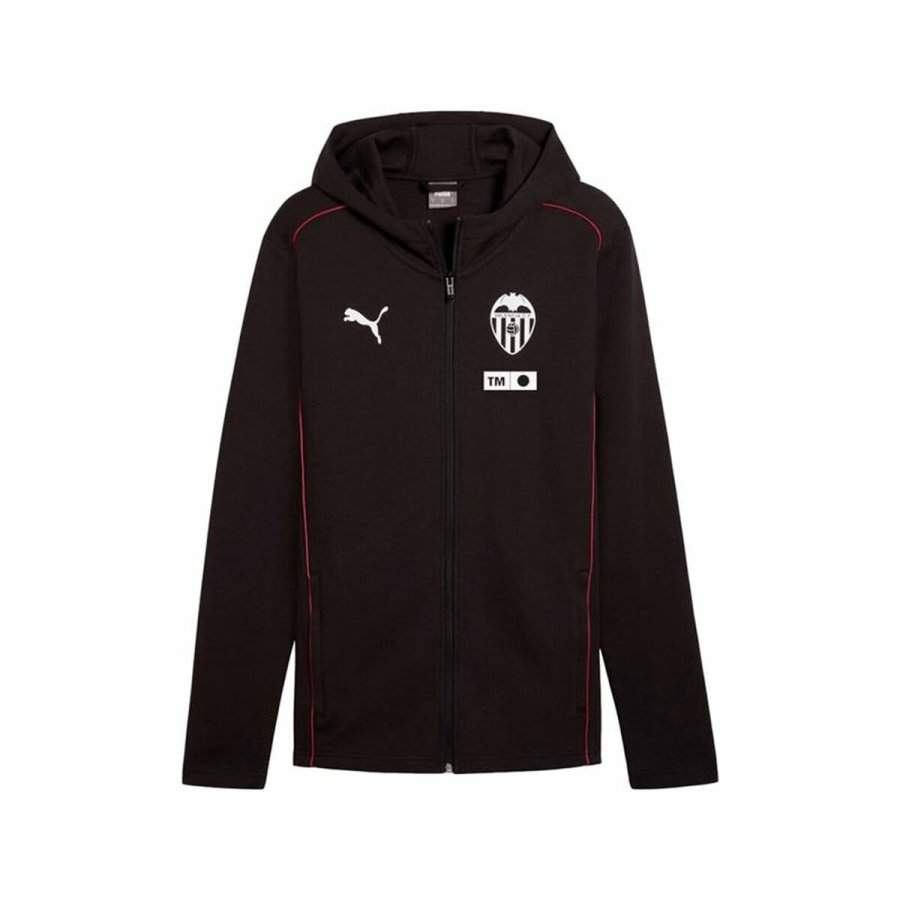 Sport Jakke til Mnd Puma Valencia C.F. Sort #1