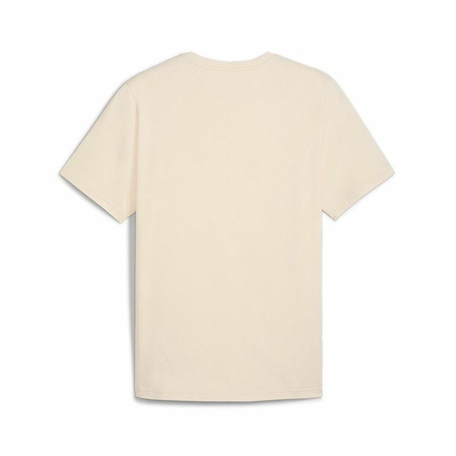 Kortrmet T-shirt til Mnd Puma Ess Tape Minimal Gold Beige #2
