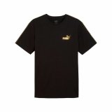 Kort�rmet T-shirt til M�nd Puma Ess Tape Minimal Gold #1