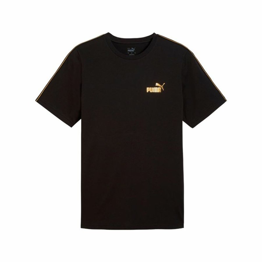 Kort�rmet T-shirt til M�nd Puma Ess Tape Minimal Gold #1