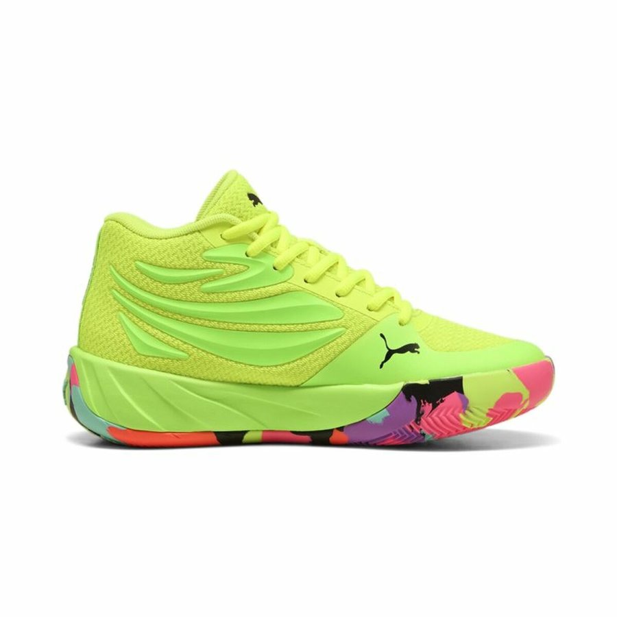 Basketballsko til voksne Puma Court Pro Marble Gul #2