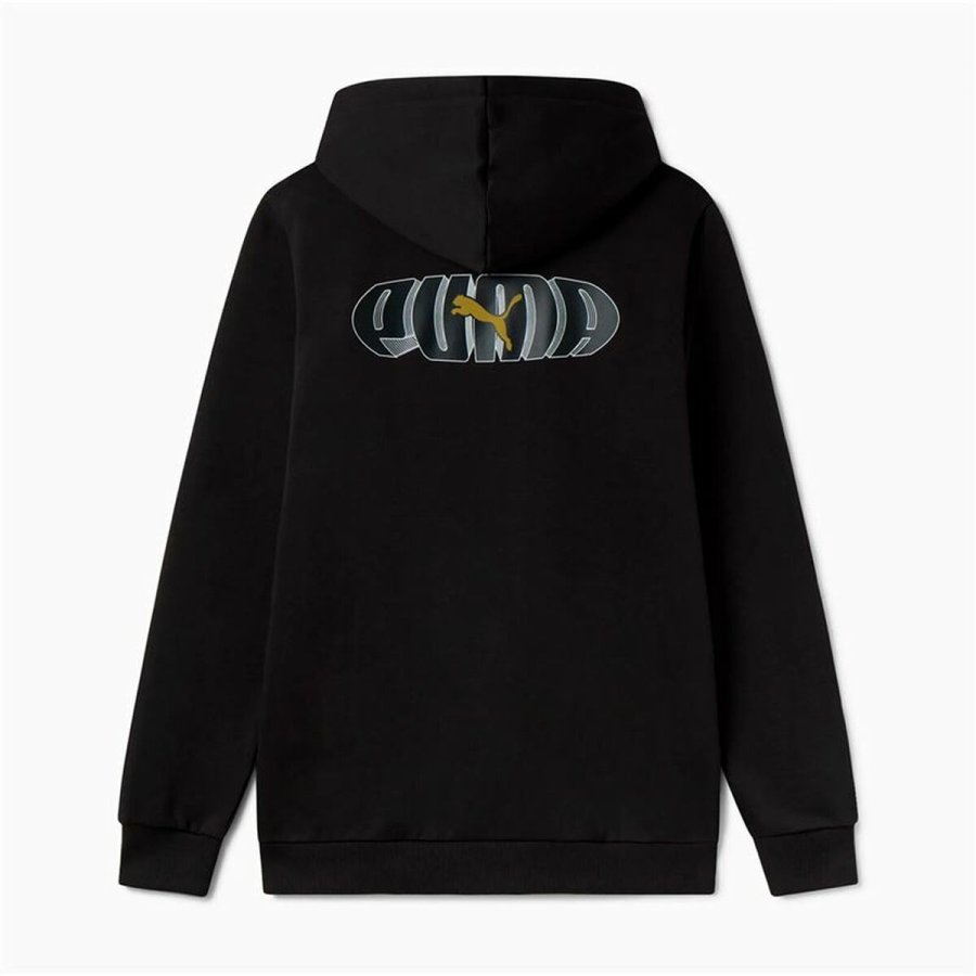 Httetrje til Mnd Puma Essentials+ Graphic Hoodie Fz Sort #2