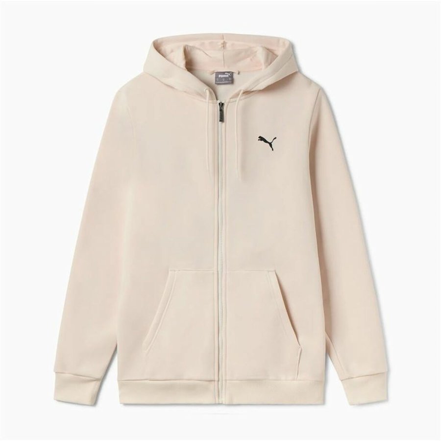 Httetrje til Mnd Puma Essentials+ Graphic Hoodie Fz Beige #1