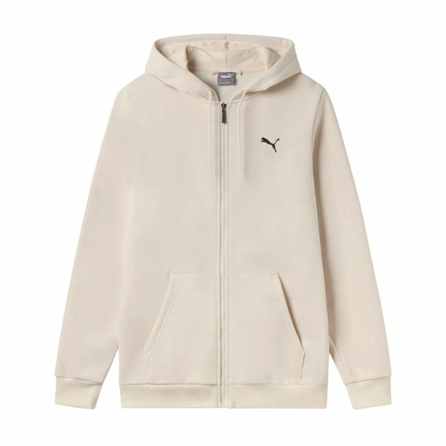 Httetrje til Mnd Puma Essentials+ Graphic Hoodie Fz Beige #3