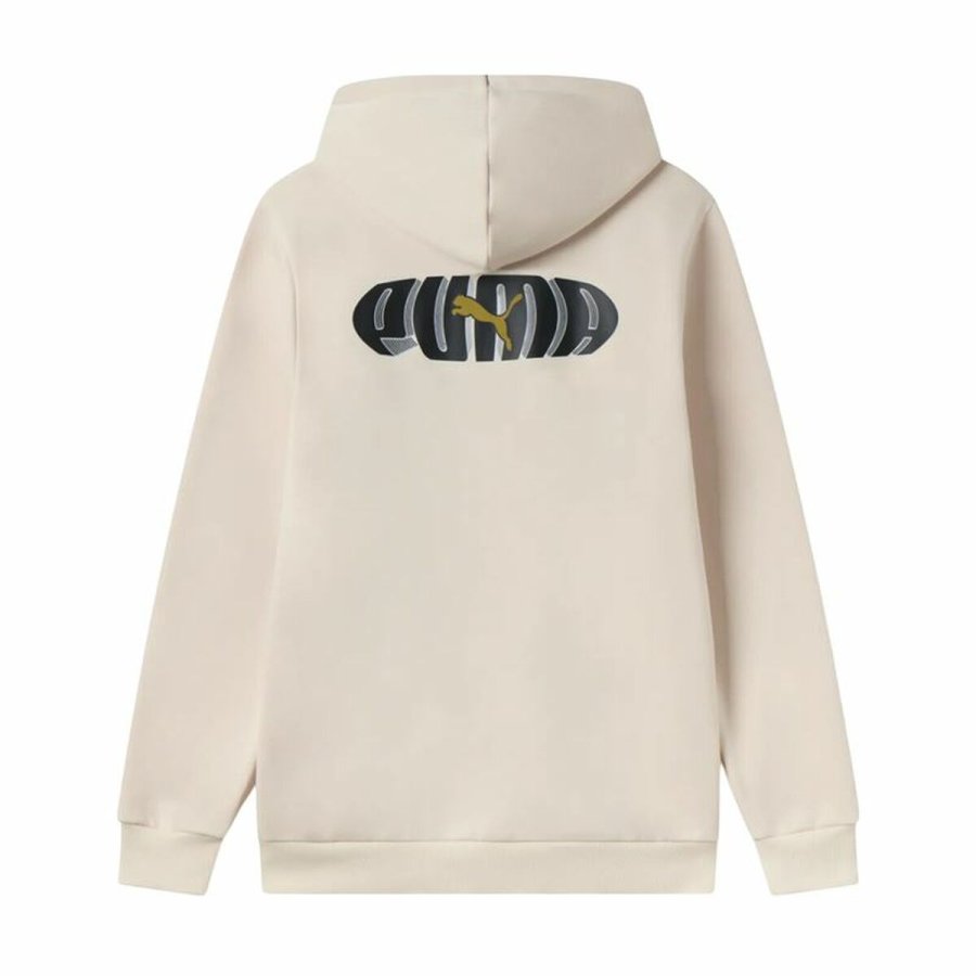 Httetrje til Mnd Puma Essentials+ Graphic Hoodie Fz Beige #4