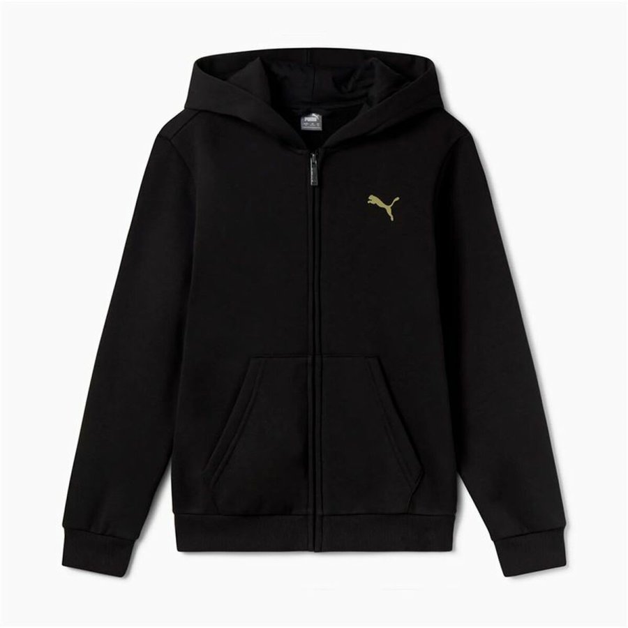 Jakke Brns Puma Essentials+ Graphic Hoodie Fz Sort #1