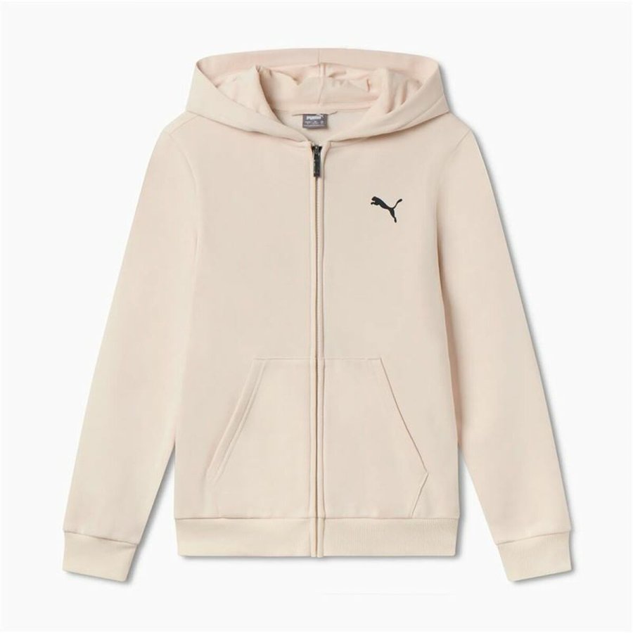 Jakke Brns Puma Essentials+ Graphic Hoodie Fz Beige #1