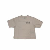 Kortrmet T-shirt til Kvinder Puma Puma Script Beige #1