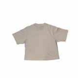Kortrmet T-shirt til Kvinder Puma Puma Script Beige #2