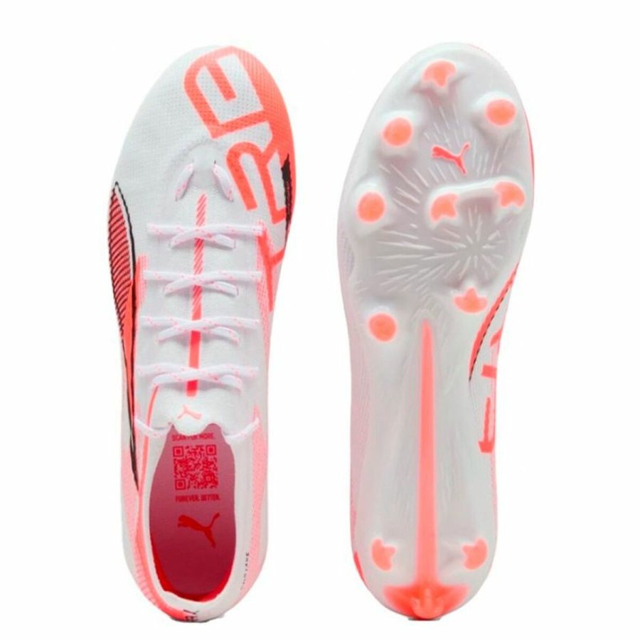 Voksen fodboldstvler Puma Ultra 5 Pro Fg/Ag Hvid #3