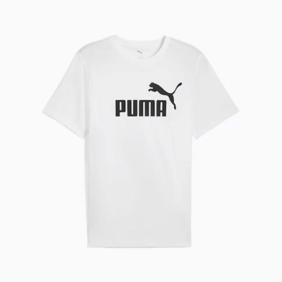 Kort�rmet T-shirt til M�nd Puma ESS No. 1 Logo Tee C/O 682532 02 Hvid #1