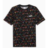 Kort�rmet T-shirt til M�nd Puma LOVE UNITED AOP Tee Sort #1