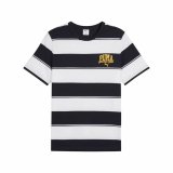 Kort�rmet T-shirt til M�nd Puma Class Striped T Marinebl� #1