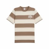 Kort�rmet T-shirt til M�nd Puma Class Striped T #1