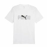 Kort�rmet T-shirt til M�nd Puma Essentials Hvid #1