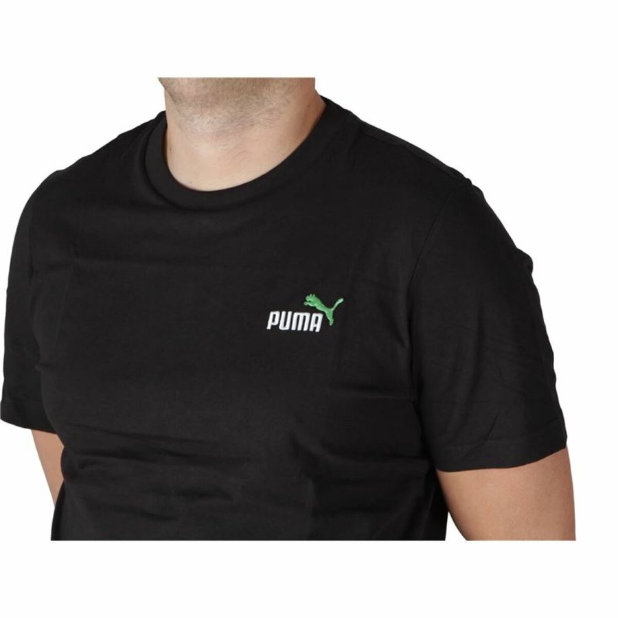 Kort�rmet T-shirt til M�nd Puma Essentials Sort #3