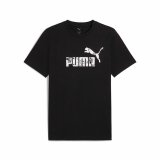 Kort�rmet T-shirt til M�nd Puma Graphics Sort #1