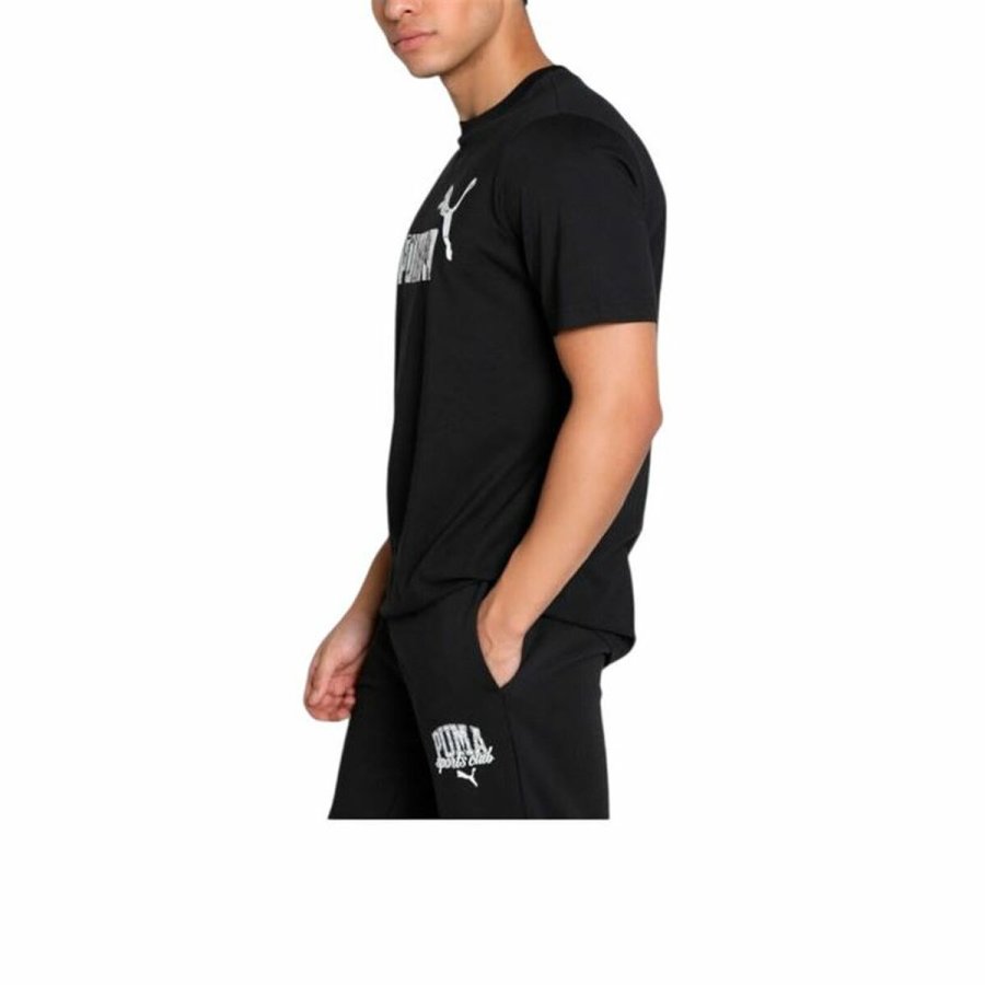 Kort�rmet T-shirt til M�nd Puma Graphics Sort #3