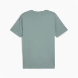 Kort�rmet T-shirt til M�nd Puma Graphics Bl� Gr�n #2