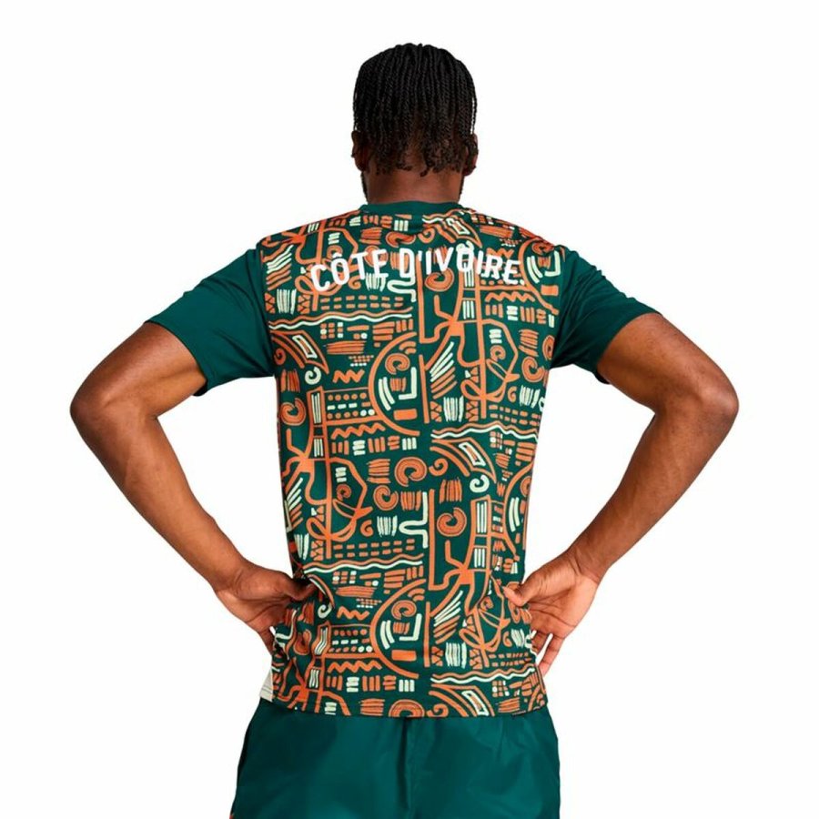 Kortrmet fodboldtrje til mnd Puma Cote d'Ivore Prematch Ss Grn #4