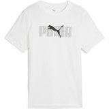 Brne Kortrmet T-shirt Puma Essentials Hvid #1