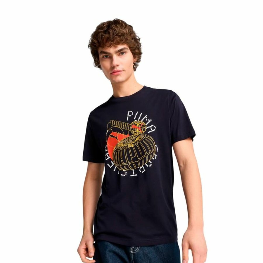 Kort�rmet T-shirt til M�nd Puma Graphics Execution Sort #3