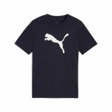 B�rne Kort�rmet T-shirt Puma Essentials Cat Marinebl� #1