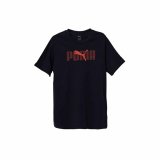 Brne Kortrmet T-shirt Puma Essentials Logo Lab B Marinebl #1