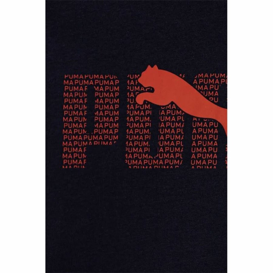 Brne Kortrmet T-shirt Puma Essentials Logo Lab B Marinebl #3