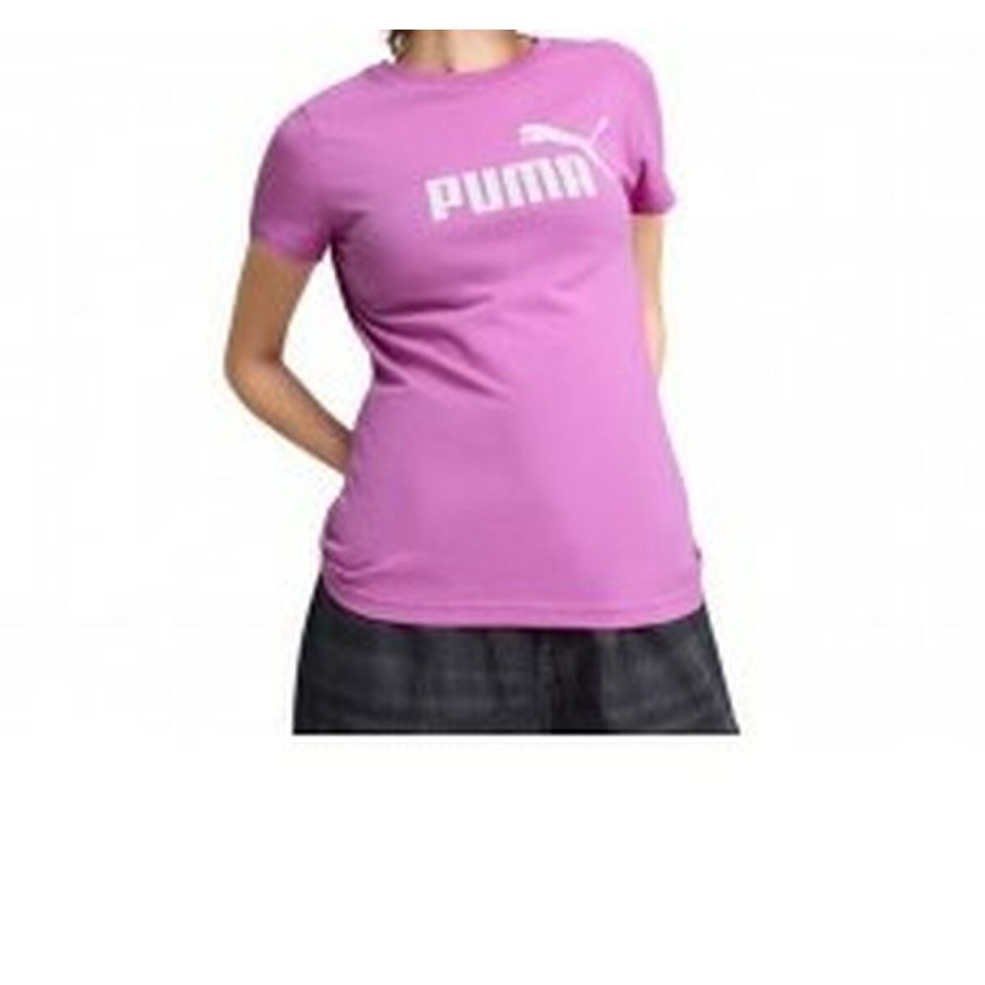Kort�rmet T-shirt til Kvinder Puma ESS No. 1 Logo Tee Pink #1