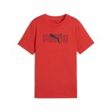 B�rne Kort�rmet T-shirt Puma Essentials Logo Lab B R�d #1
