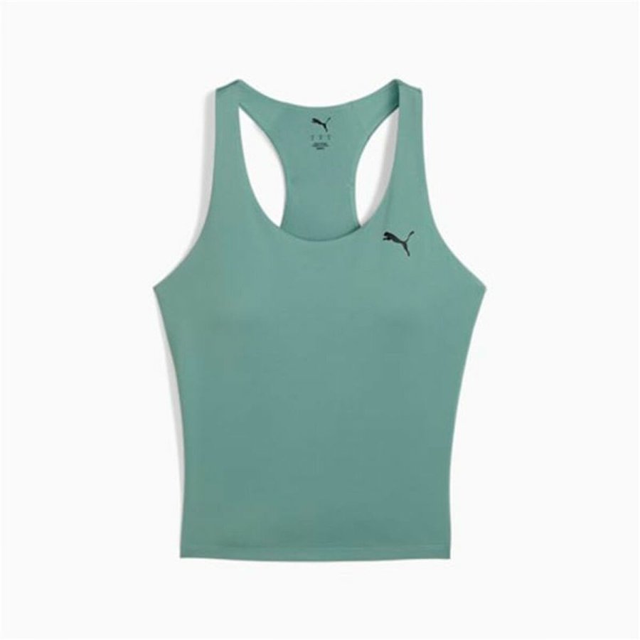 Kort�rmet T-shirt til Kvinder Puma Tad Essentials 2 In Bl� Gr�n #1