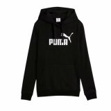 H�ttetr�je til Kvinde Puma Puma Essentials No. 1 Logo Hoodi Sort #1