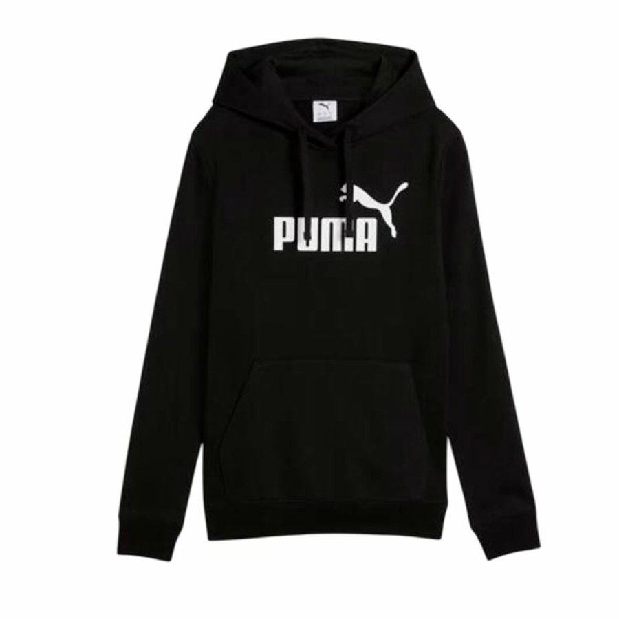 H�ttetr�je til Kvinde Puma Puma Essentials No. 1 Logo Hoodi Sort #1