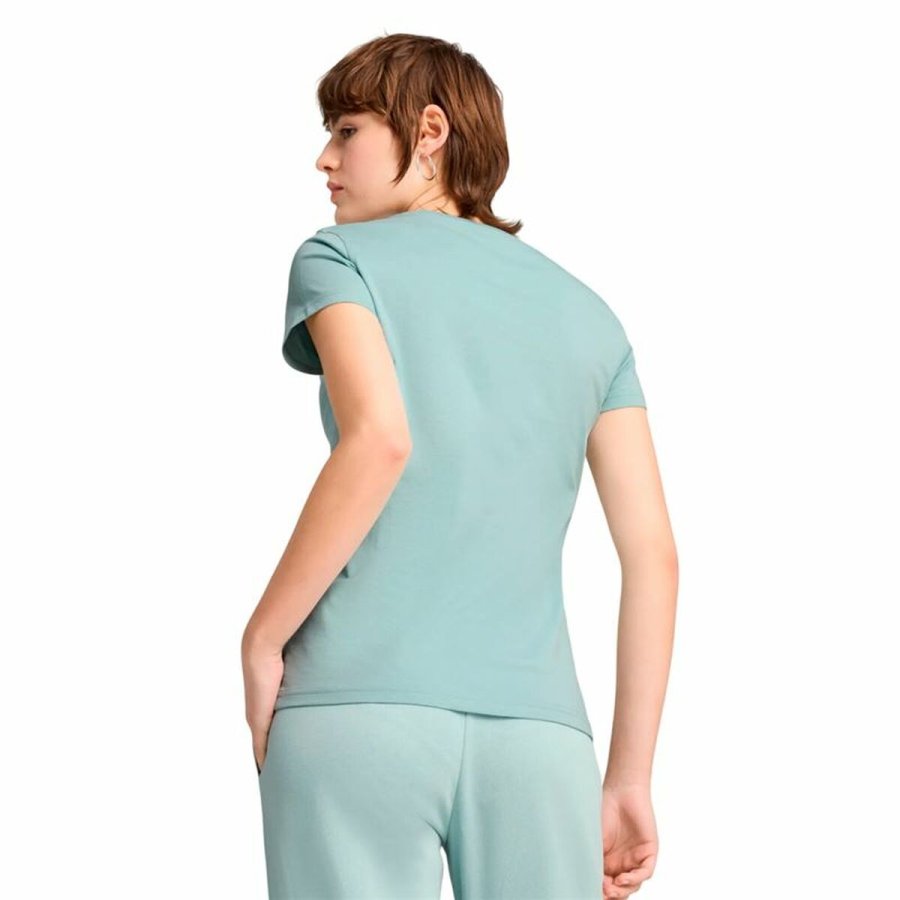 Kort�rmet T-shirt til Kvinder Puma Essentials  Bl� Himmelbl� #4