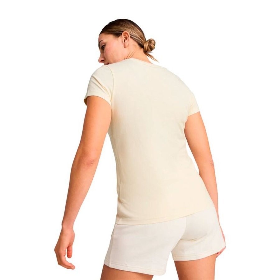 Kort�rmet T-shirt til Kvinder Puma Essentials Elevated Beige #4