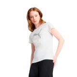Kort�rmet T-shirt til Kvinder Puma Essentials Hvid #3
