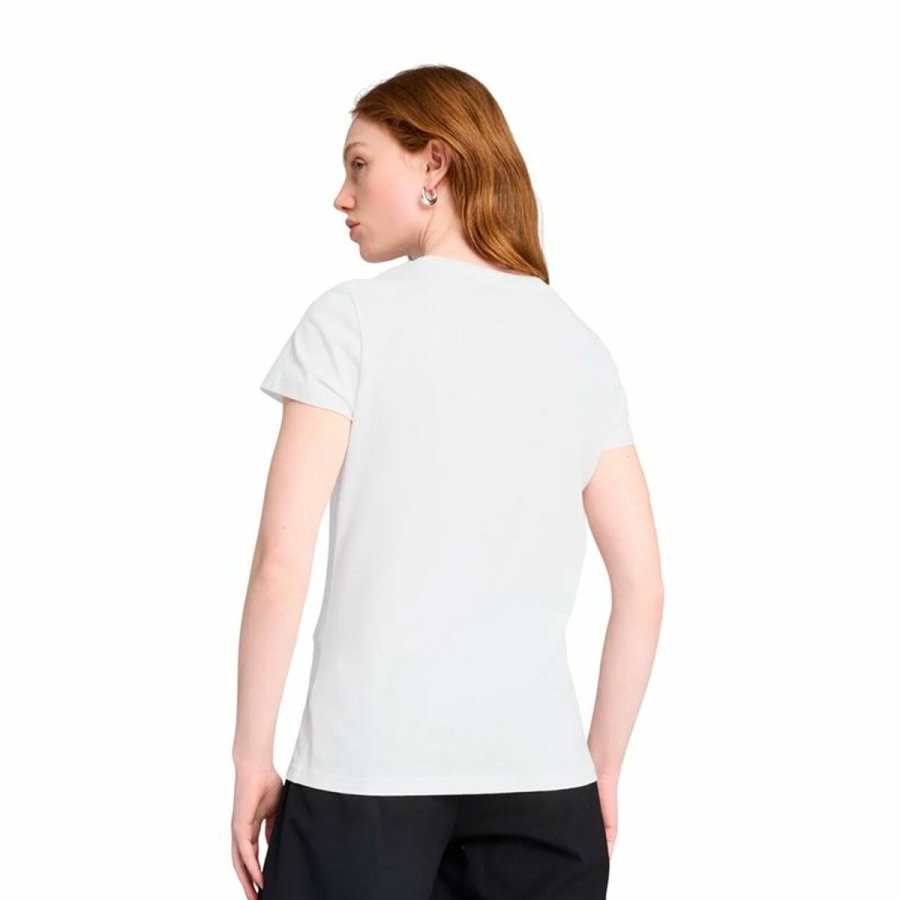 Kort�rmet T-shirt til Kvinder Puma Essentials Hvid #4
