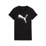 Kort�rmet T-shirt til Kvinder Puma Essentials Metallic Sort #1