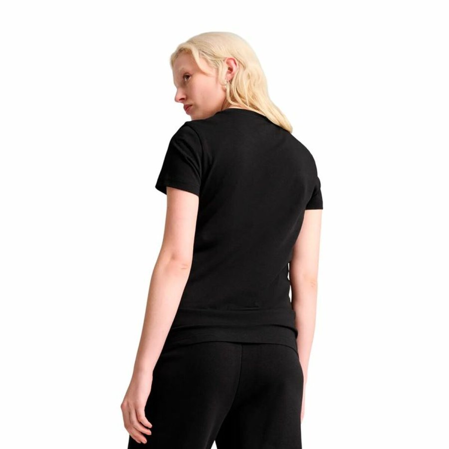 Kort�rmet T-shirt til Kvinder Puma Essentials Metallic Sort #4